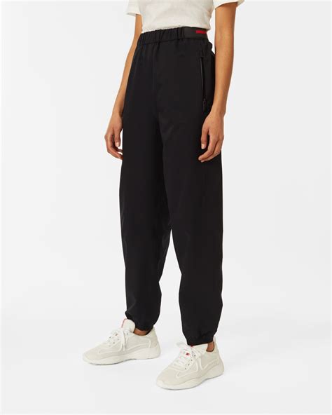 prada nylon track pants.